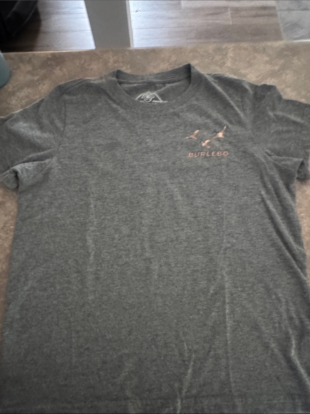Burlebo Boys Heather Gray Logo Tee - Gray